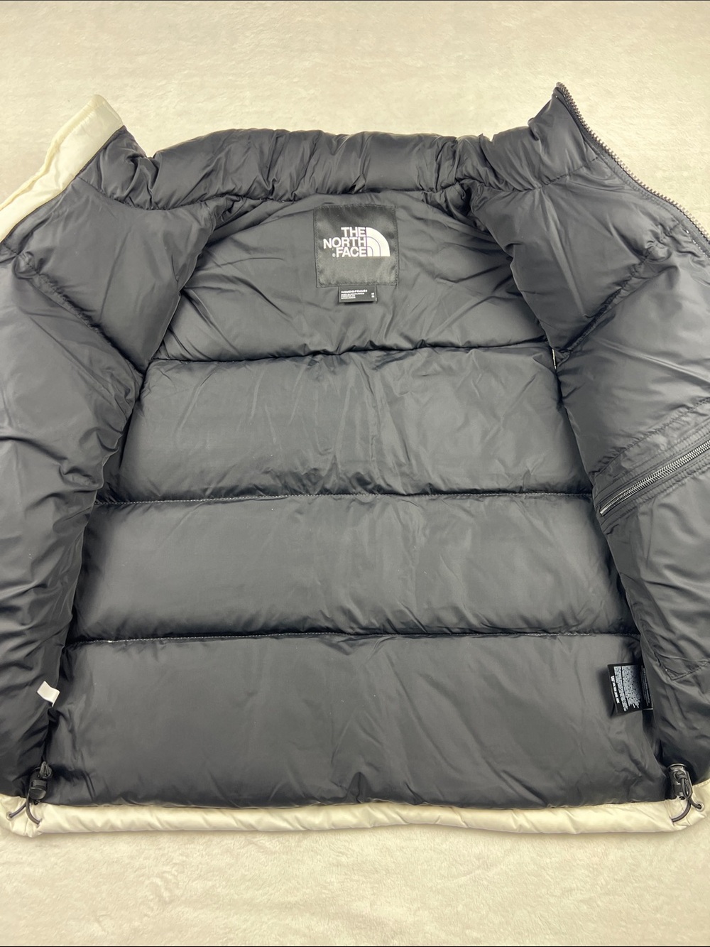 The North Face 1996 Retro Nuptse Down Puffer Vest White Dune Women’s Medium - Picture 3 of 8
